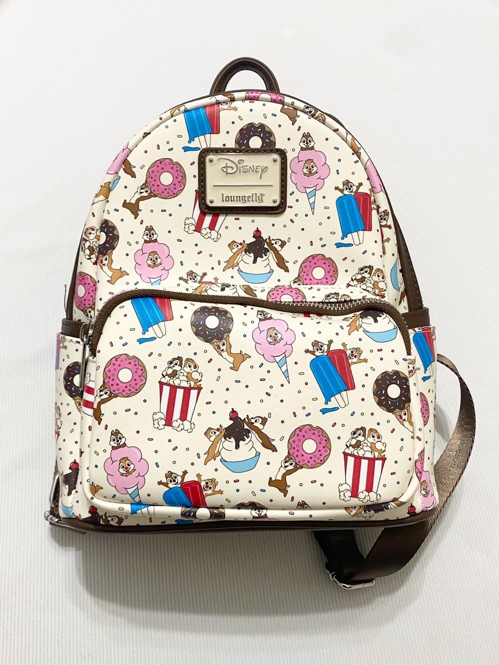 Disney Loungefly Chip And Dale Sweet Treats Mini Backpack
